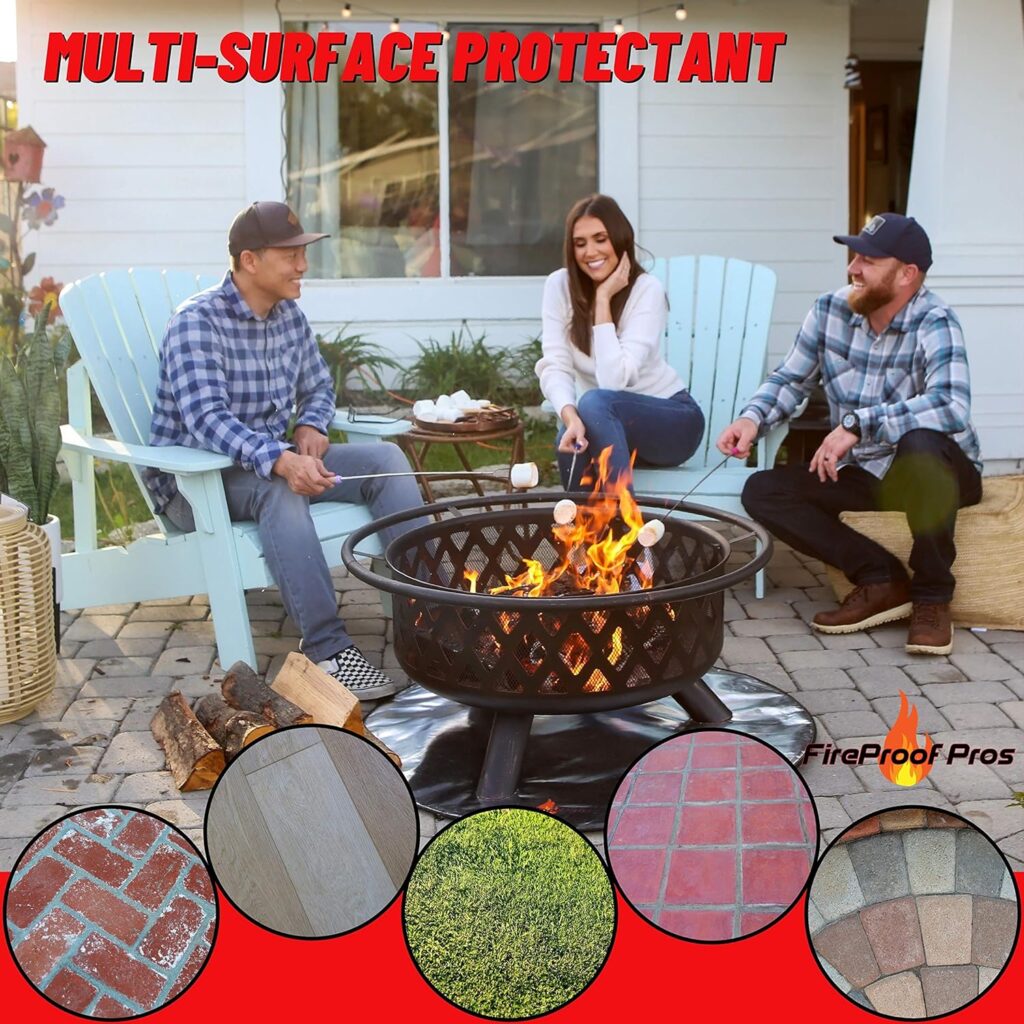 Aluminum Thick Fire Pit Mat