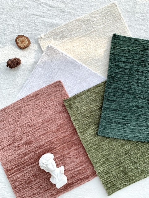 different colors of Chenille Fabric