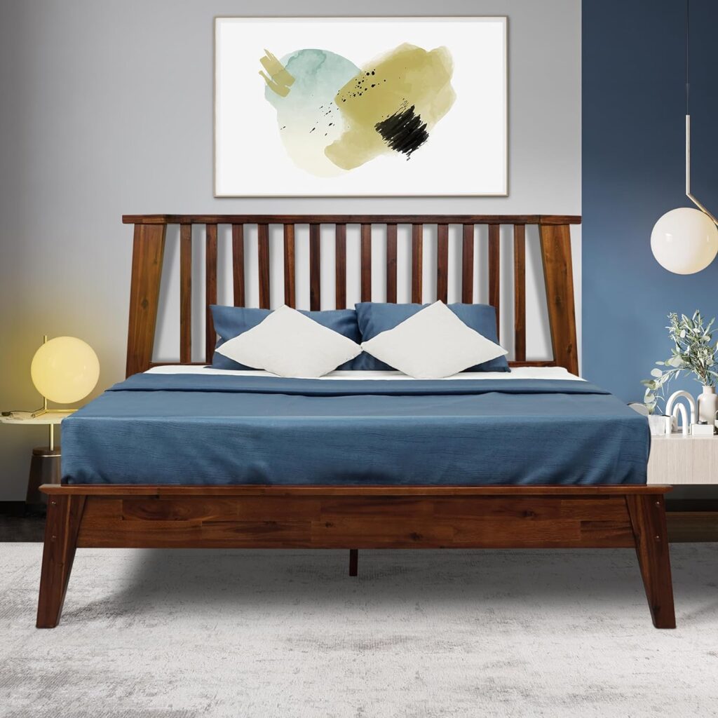 12 best platform bed frames—Acacia Kaylin Minimalist Wooden Platform Bed Frame