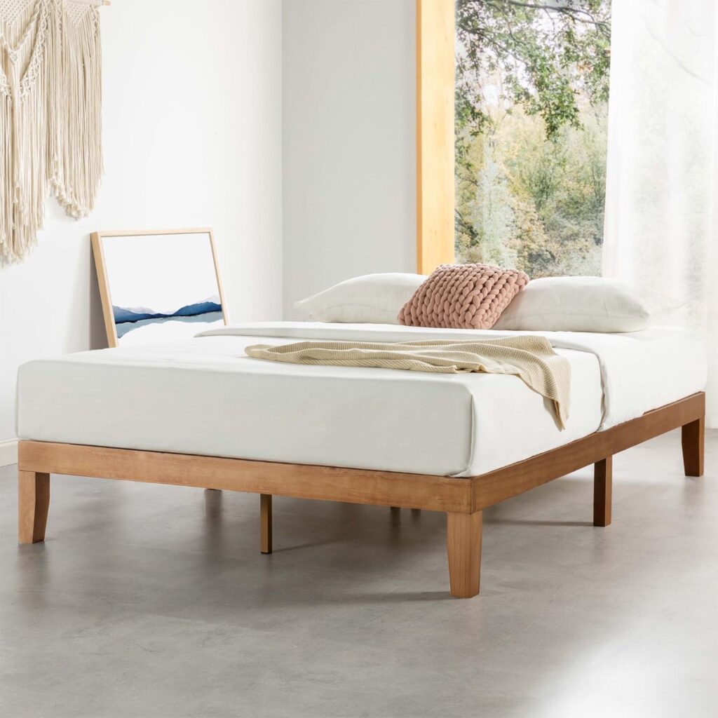 Mellow Classic Solid Wood Platform Bed Frame