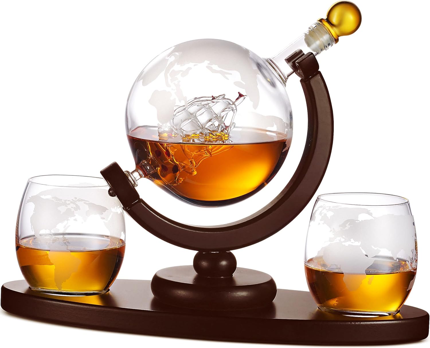 personalized father's day gift ideas—Whisky Decanter Globe Set