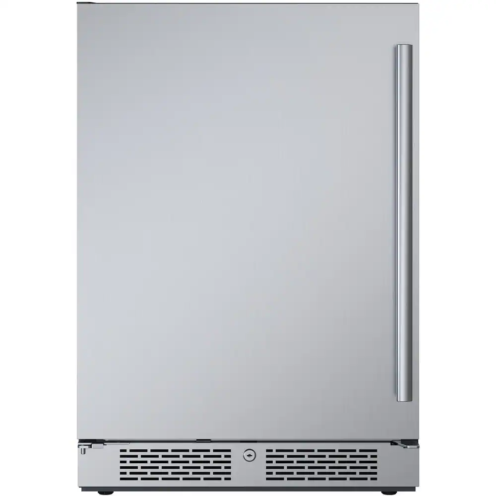 Avallon Classic Stainless Steel Retro Fridge