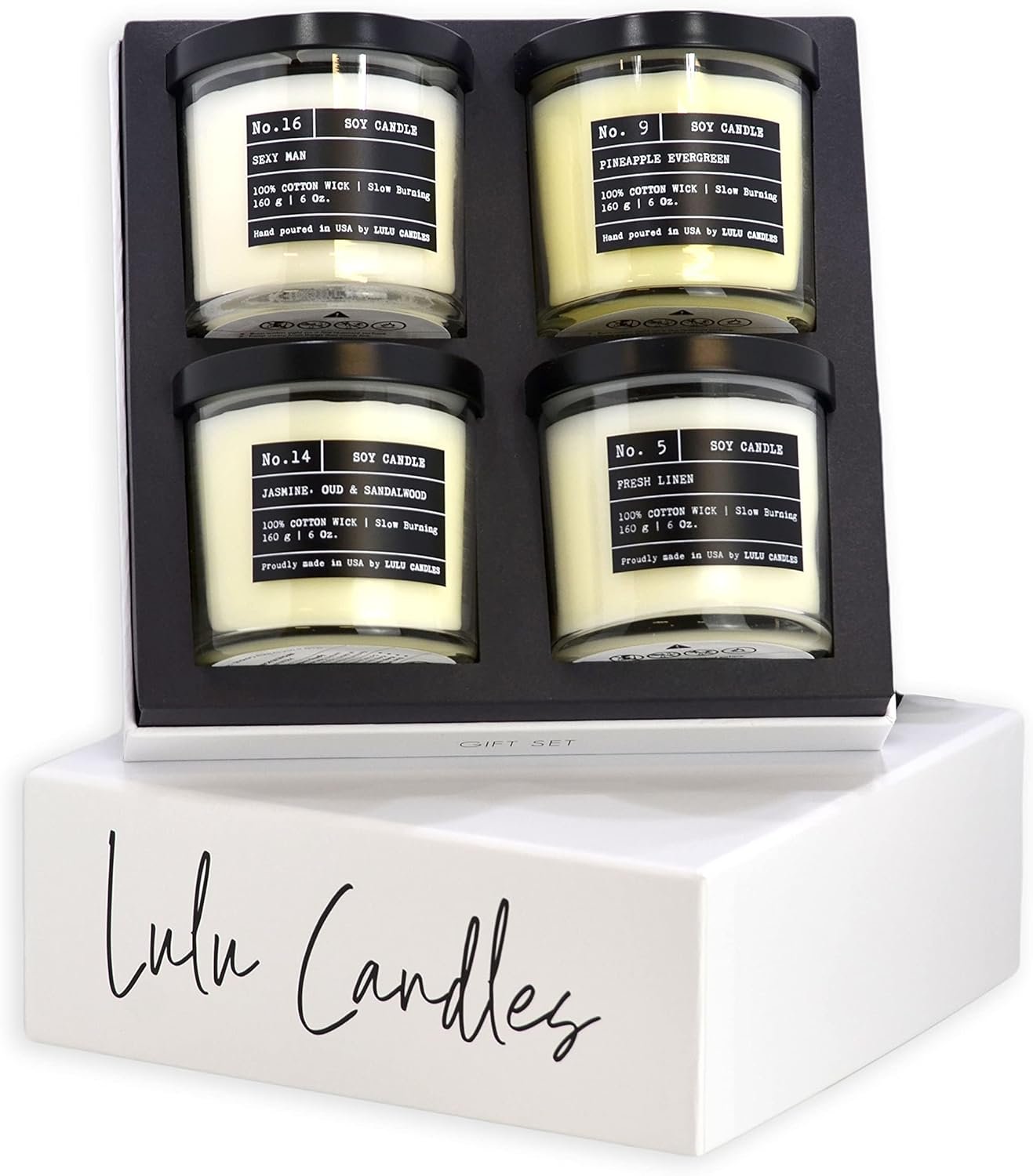 4 packs Hand Poured Luxury Canlde Gift Set