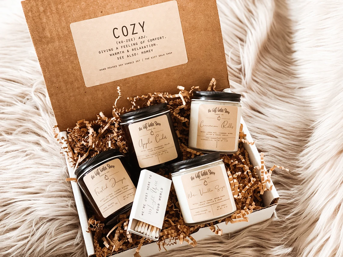 Winter Soy Candle Sample Pack of 4