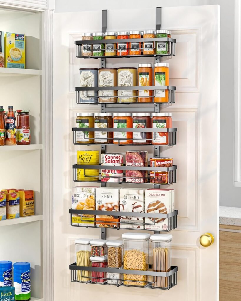 Kitchen cabinet organization ideas—Over the Door Food Storage Cabinet Organizer