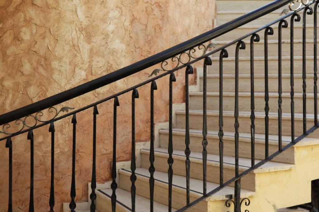 Balustrades Designs— Traditional wrought iron balustrades with patterns