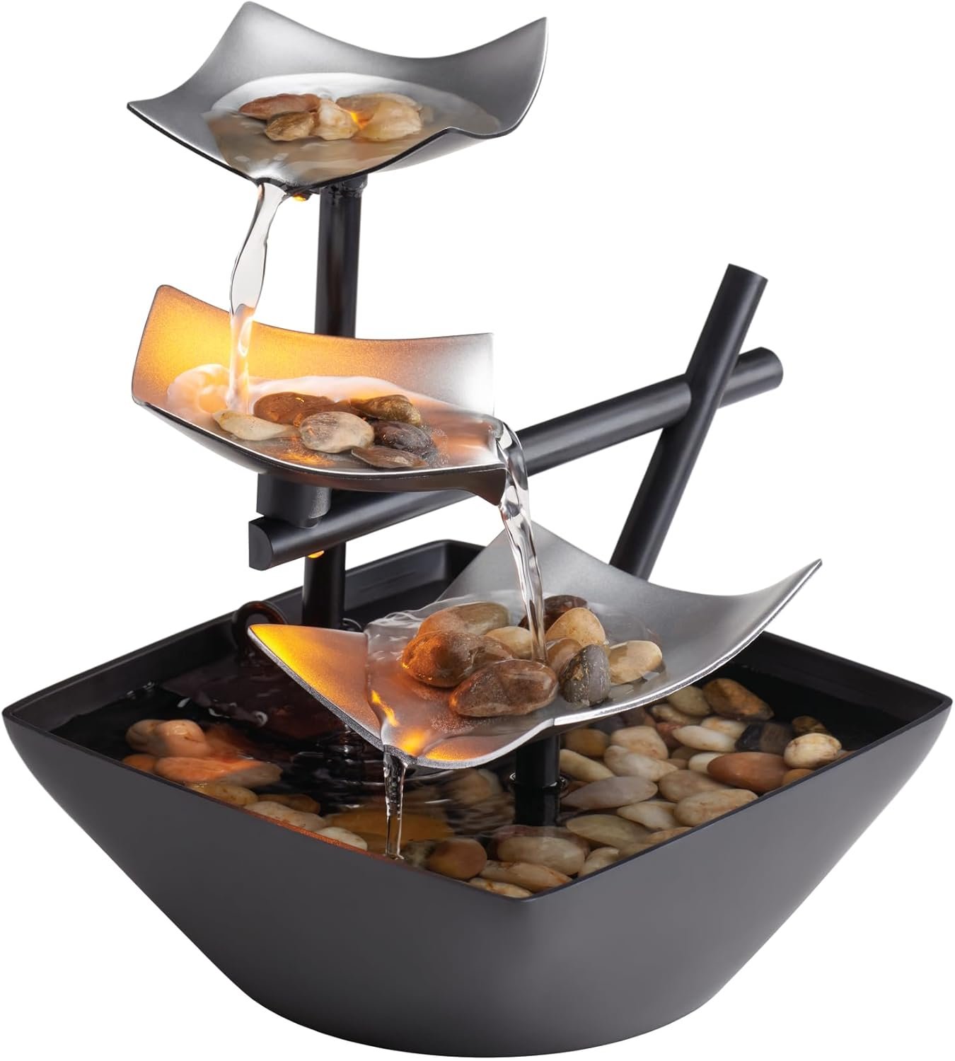 Feng Shui Home Products—Natural River Rock Table Water Fountain